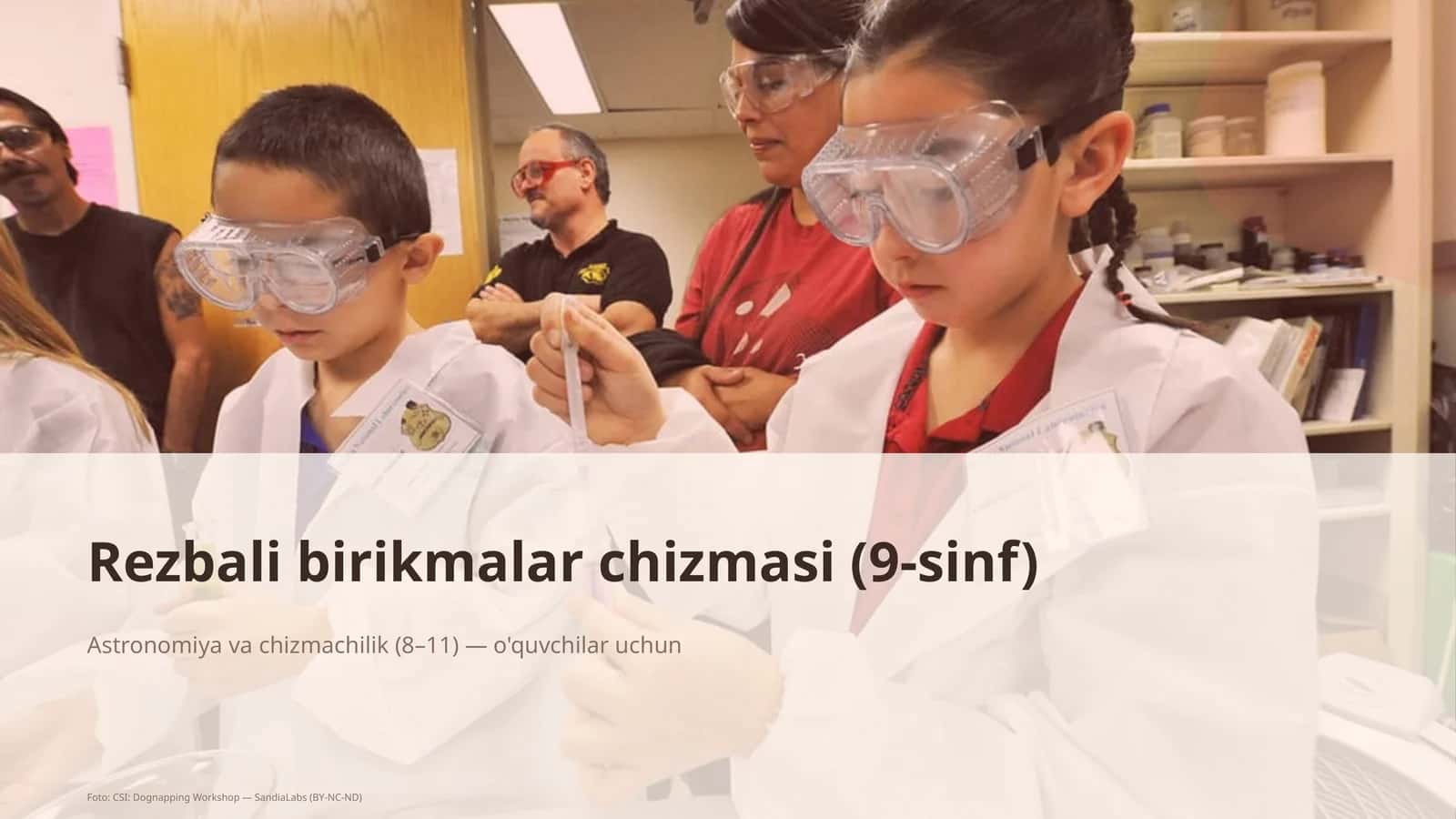 Rezbali birikmalar chizmasi (9-sinf)