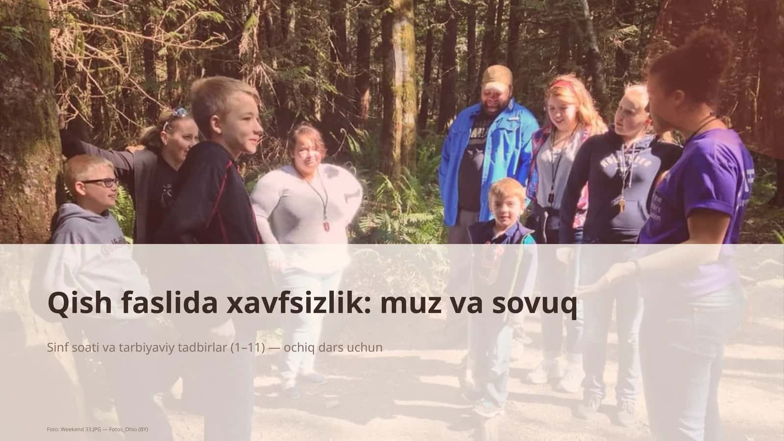 Qish faslida xavfsizlik: muz va sovuq