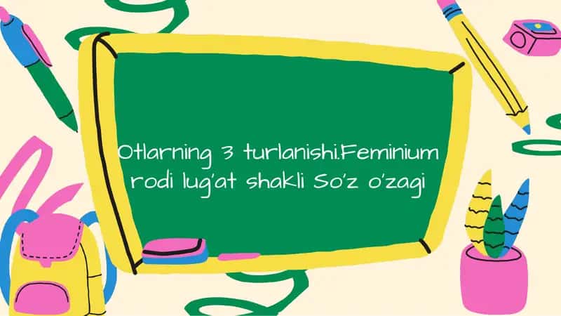 Otlarning Turlanishi: Kirish