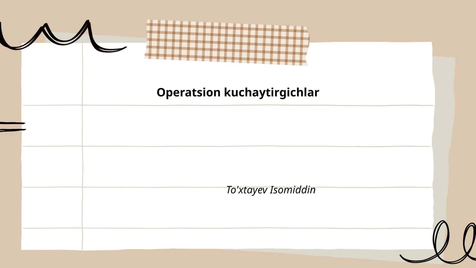 Operatsion kuchaytirgichlar