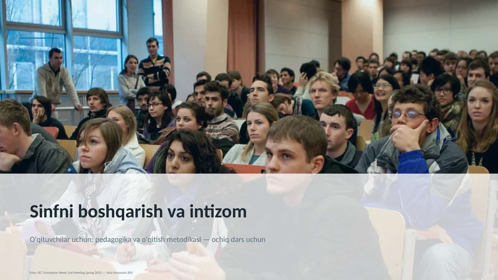 Sinfni boshqarish va intizom