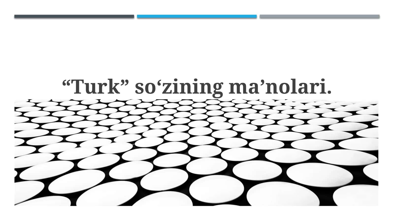 “Turk” so‘zining ma’nolari