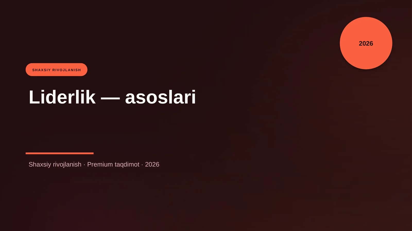 Liderlik — asoslari