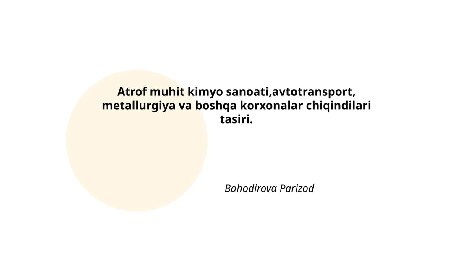 Kimyo Sanoati Chiqindilari