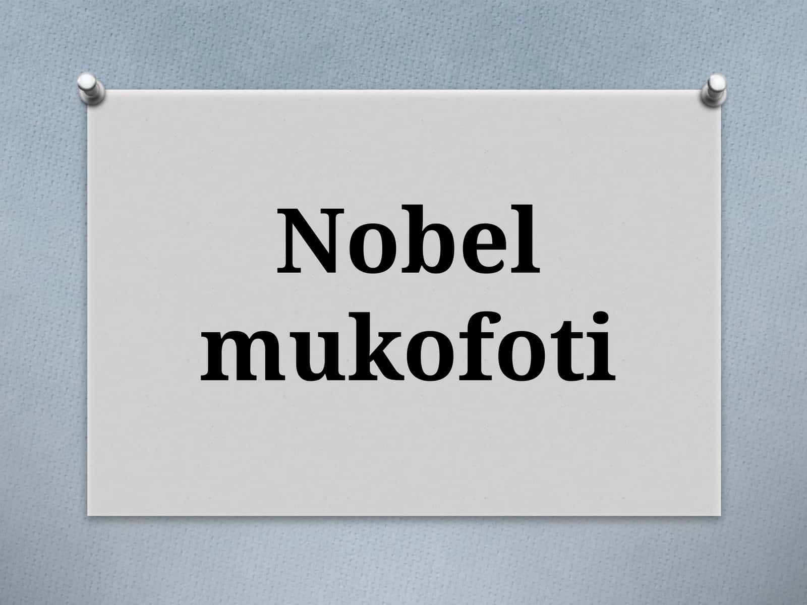 Nobel mukofoti