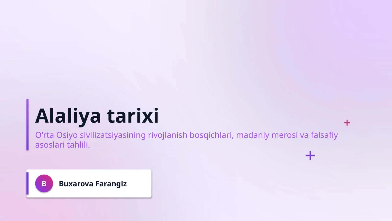 Alaliya tarixi