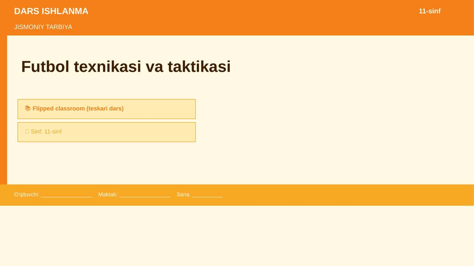 Futbol texnikasi va taktikasi