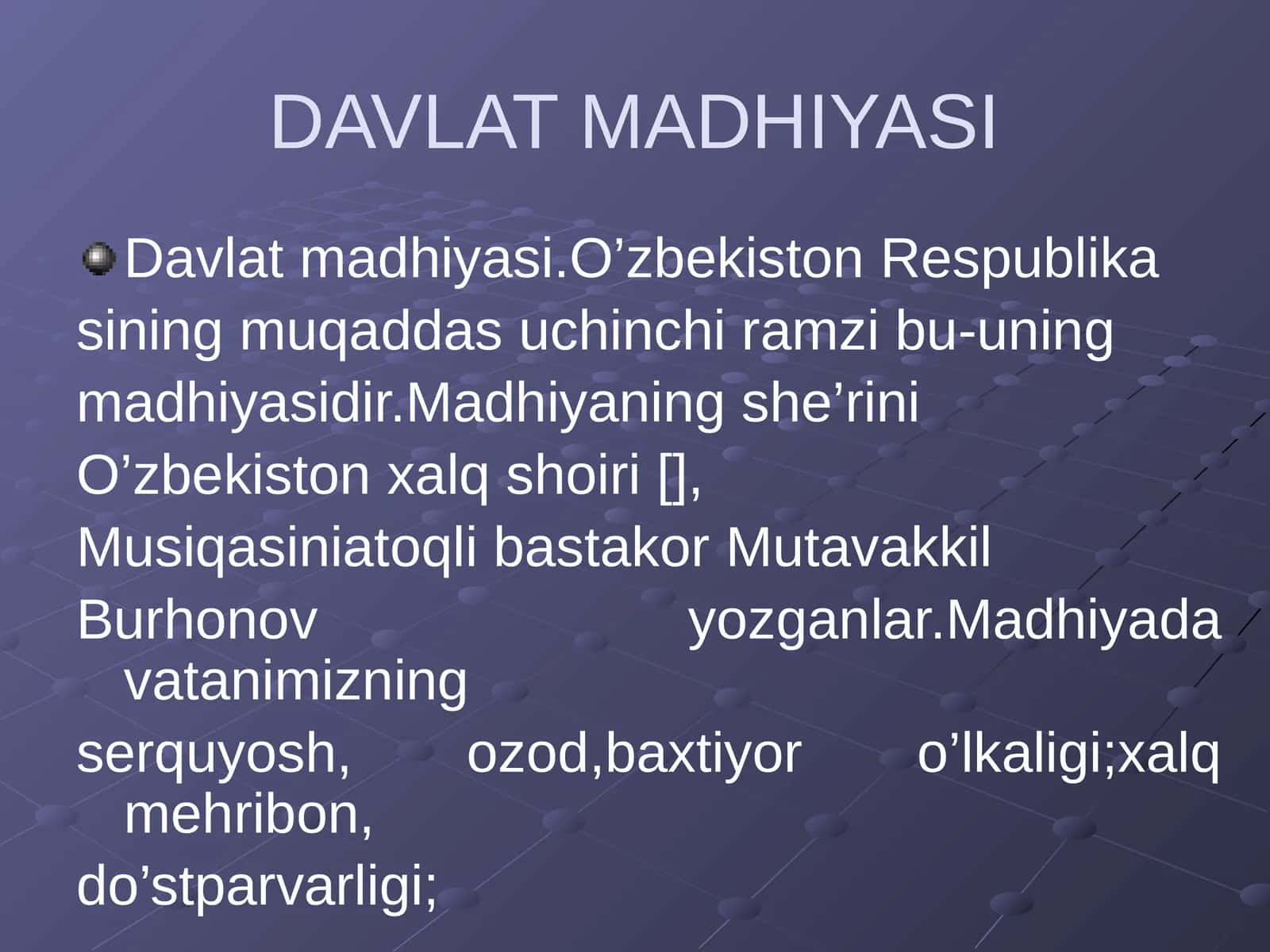 Davlat Madhiyasi