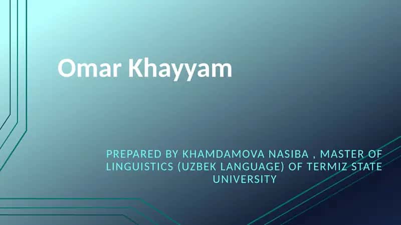 Omar Khayyam