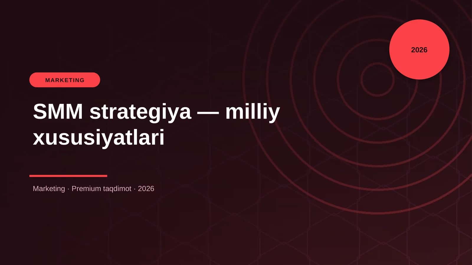 SMM strategiya — milliy xususiyatlari