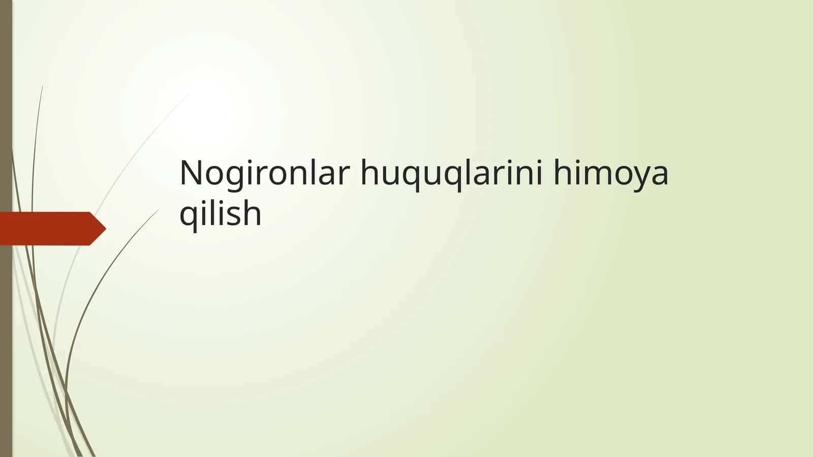 Nogironlar huquqlarini himoya qilish