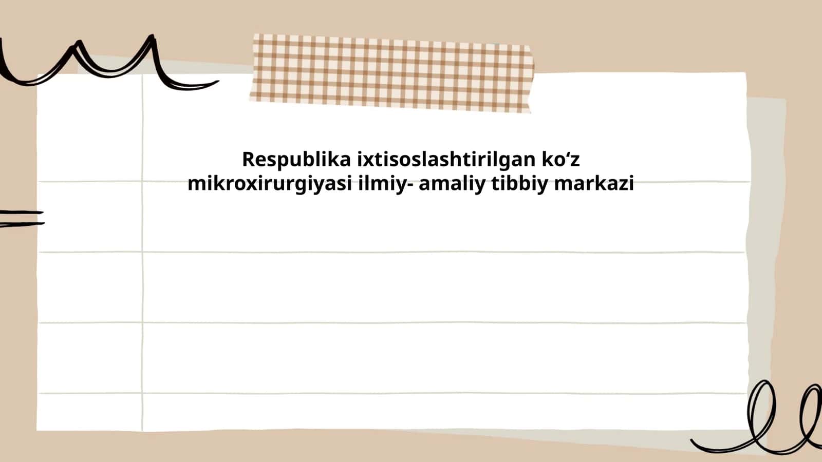 Respublika ixtisoslashtirilgan koʻz mikroxirurgiyasi ilmiy- amaliy tibbiy markazi