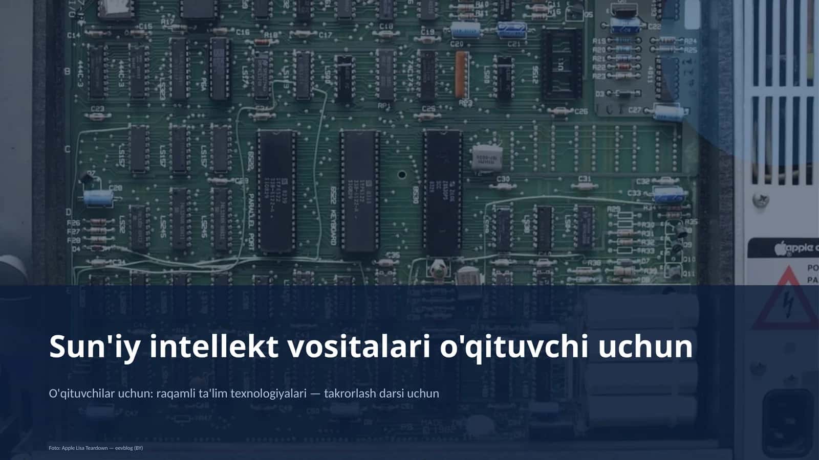 Sun'iy intellekt vositalari o'qituvchi uchun