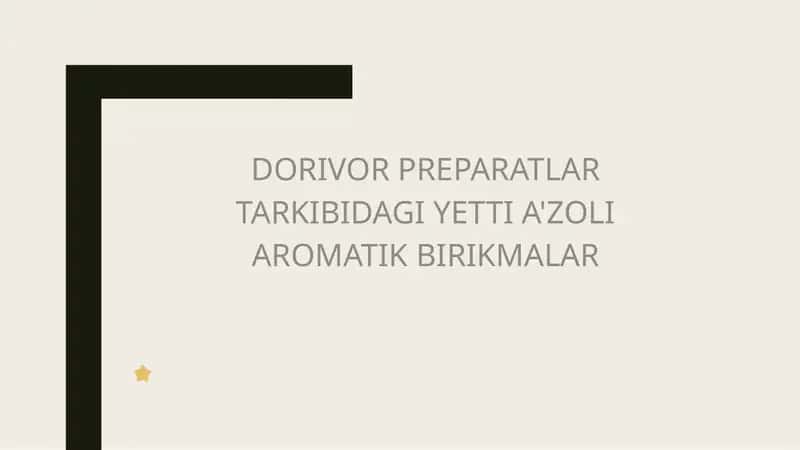 Yetti a’zoli aromatik birikmalar