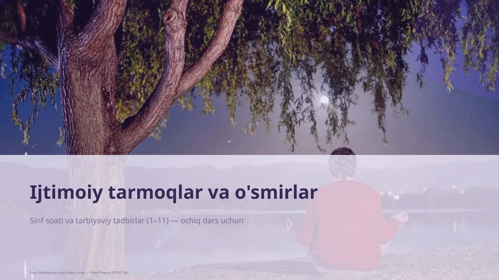 Sinf soati va tarbiyaviy tadbirlar