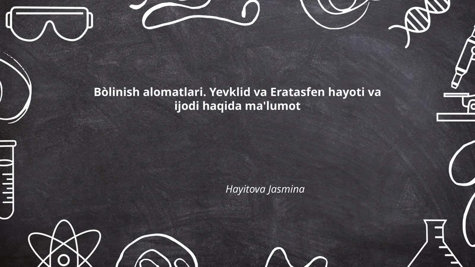 Bòlinish alomatlari