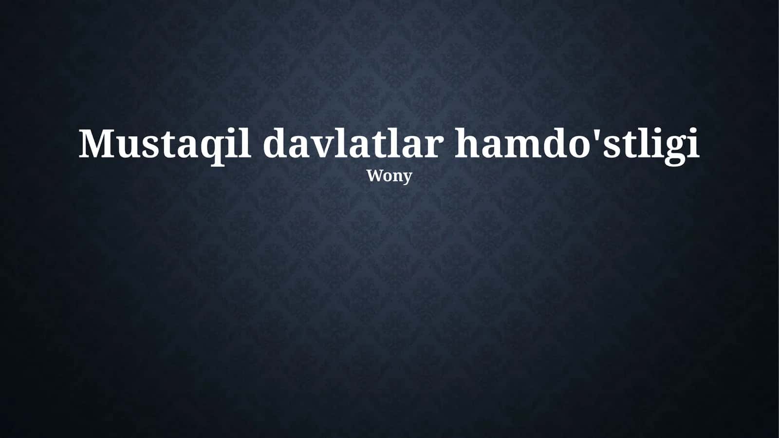 MDHning tashkil topishi
