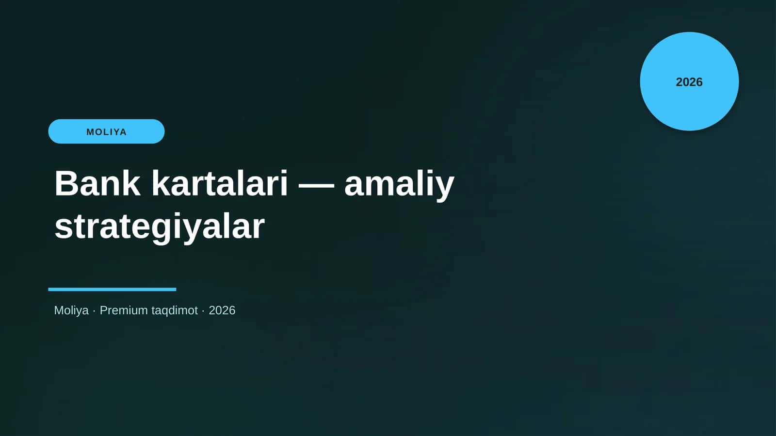 Bank kartalari — amaliy strategiyalar