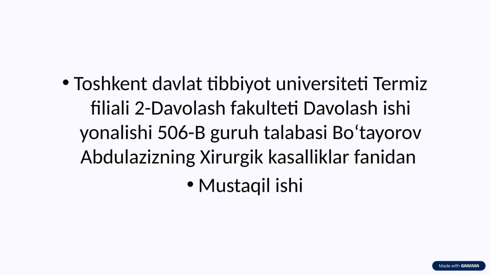Jarrohlikda parenteral oziqlantirish: Asoslar va amaliyot