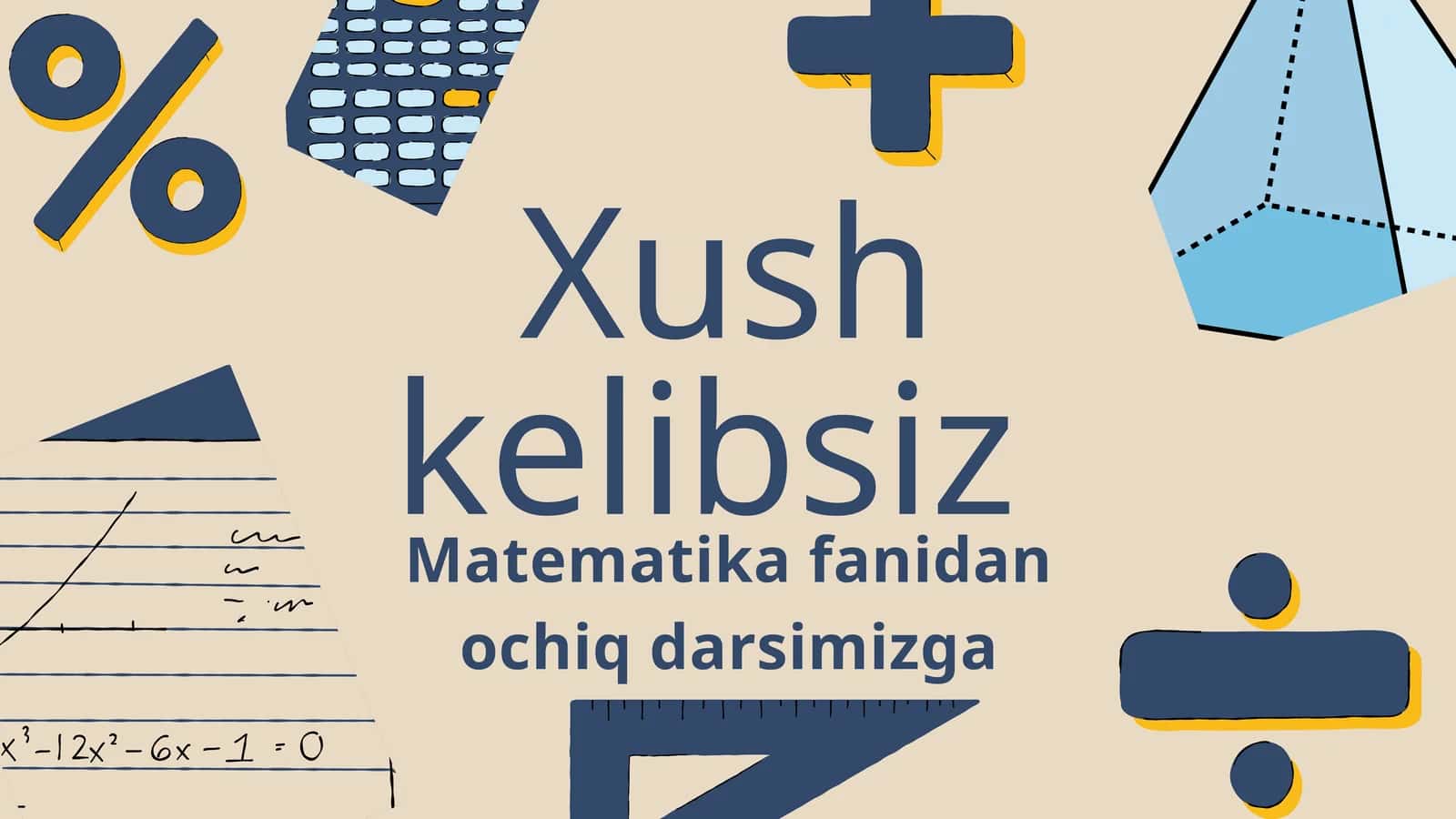 Matematika fanidan ochiq dars burchak