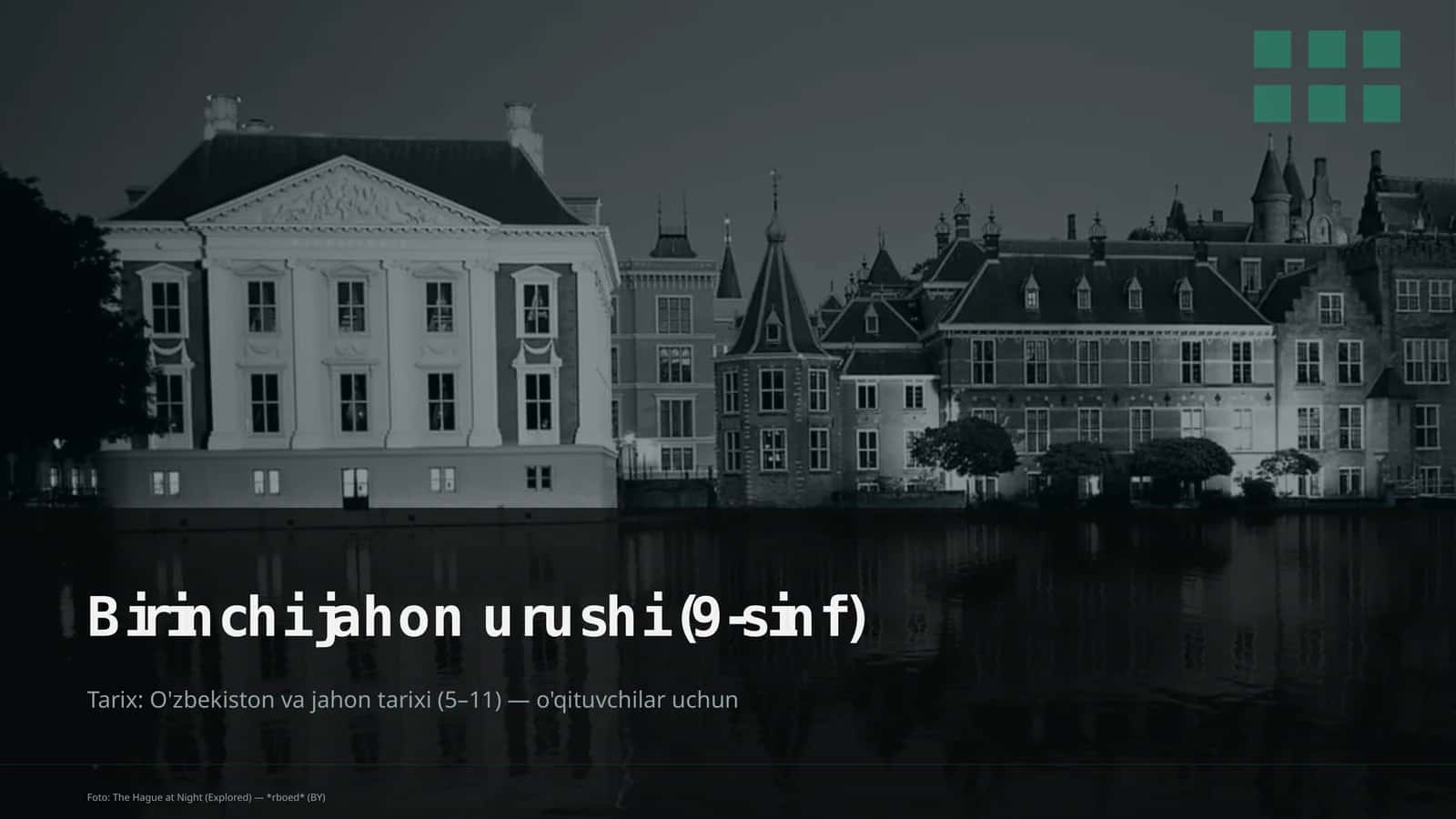 Birinchi jahon urushi (9-sinf)