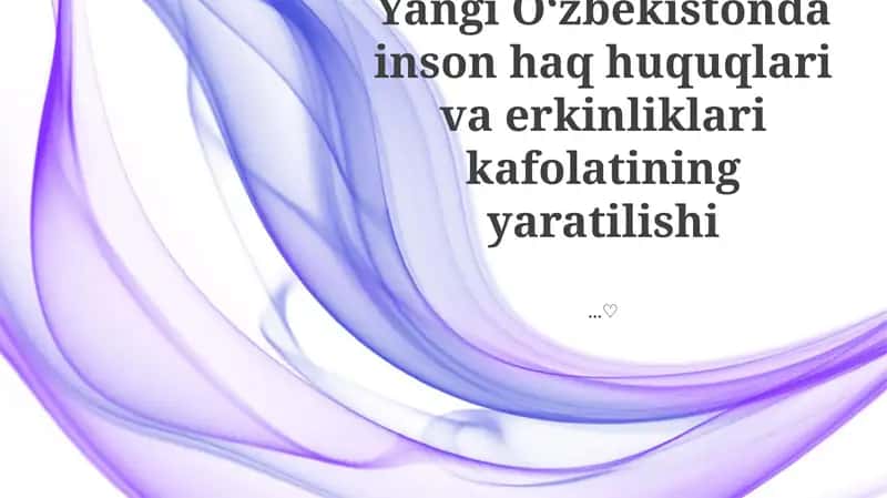 Inson haq huquqlari va erkinliklar