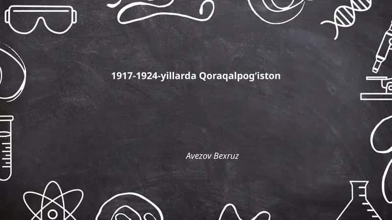 1917-1924-yillarda Qoraqalpog‘iston
