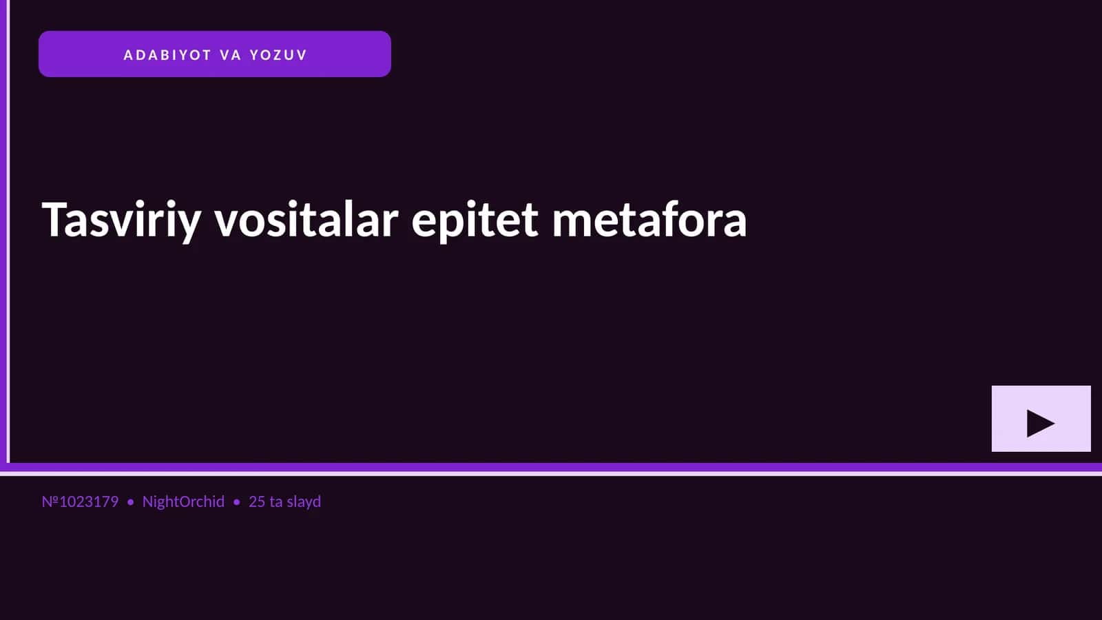 ADABIYOT VA YOZUV