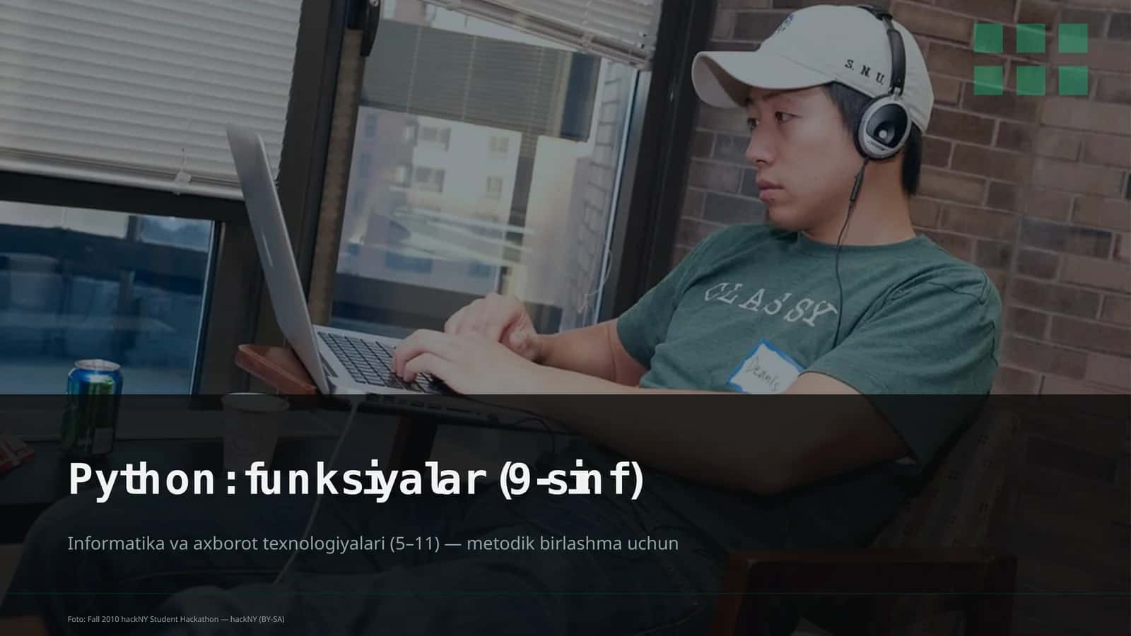 Python: funksiyalar (9-sinf)