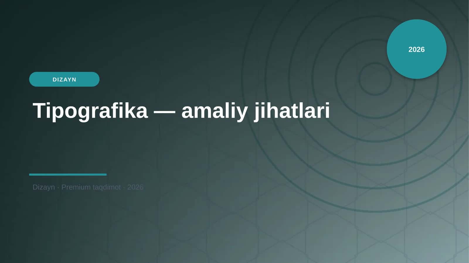 Tipografika — amaliy jihatlari