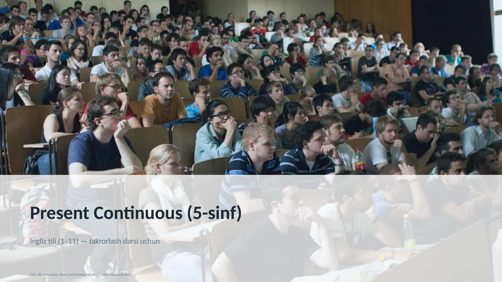 Present Continuous (5-sinf)