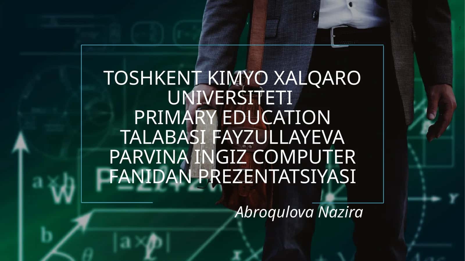 Video animatsiya va uni pedagogikada ôrni