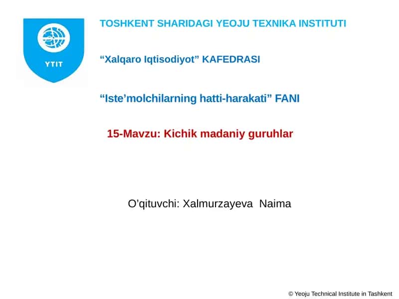 Kichikmadaniyguruhlar