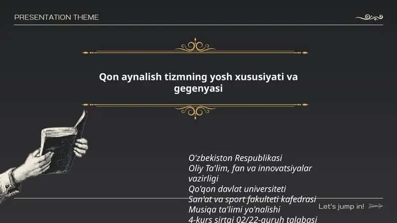 Qon aynalish tizmning yosh xususiyati va gegenyasi