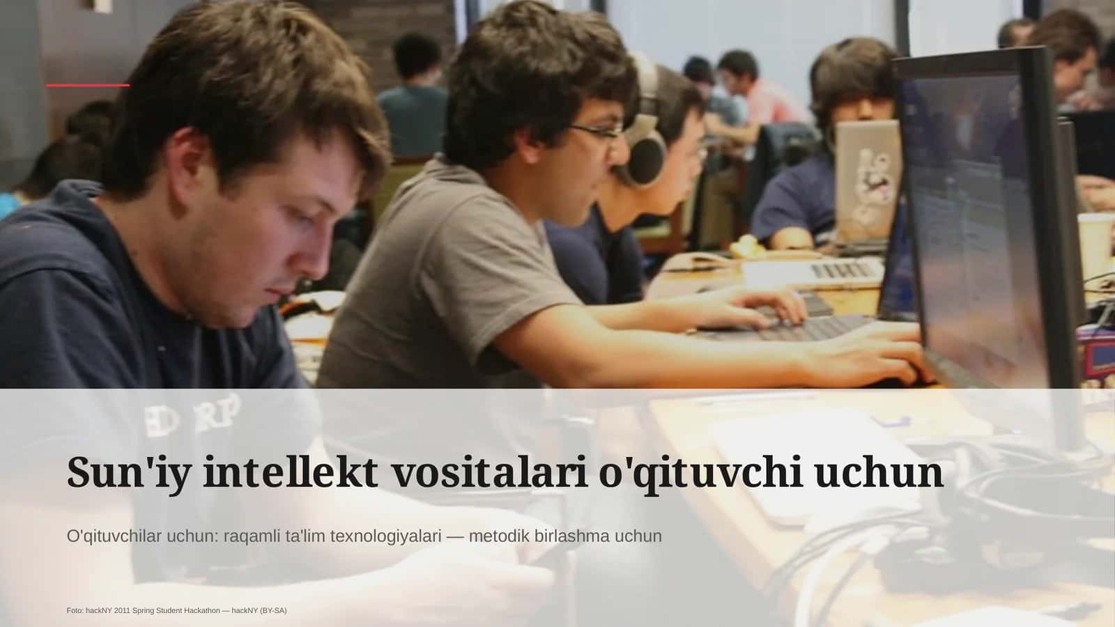 Sun'iy intellekt vositalari o'qituvchi uchun