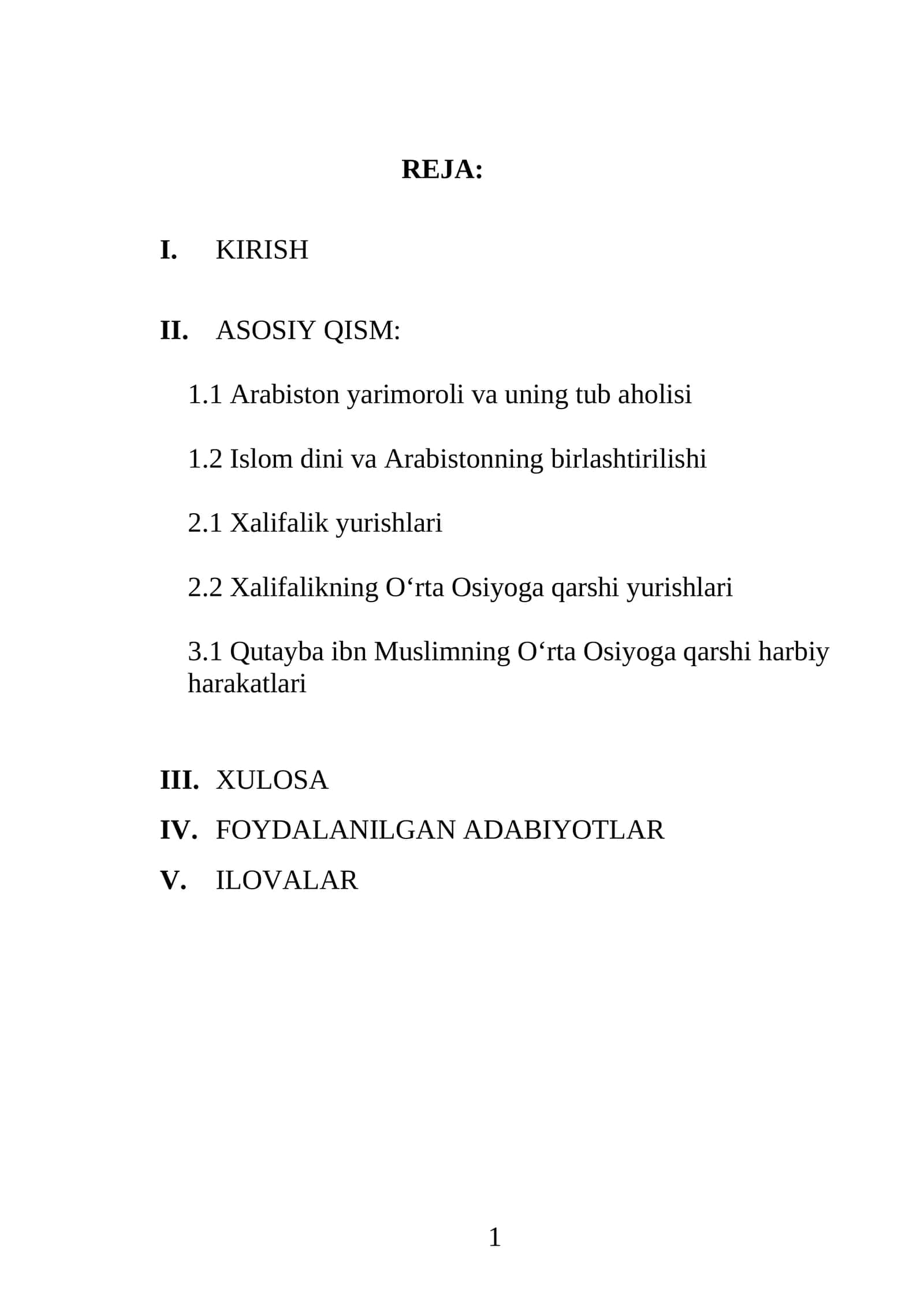 Arabiston Yarimoroli va Islom Dini