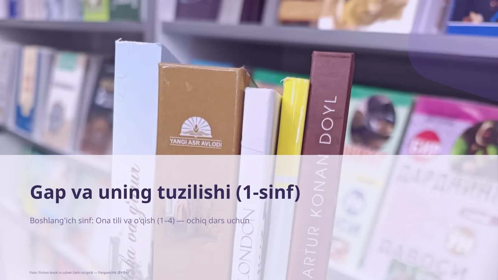 Gap va uning tuzilishi (1-sinf)
