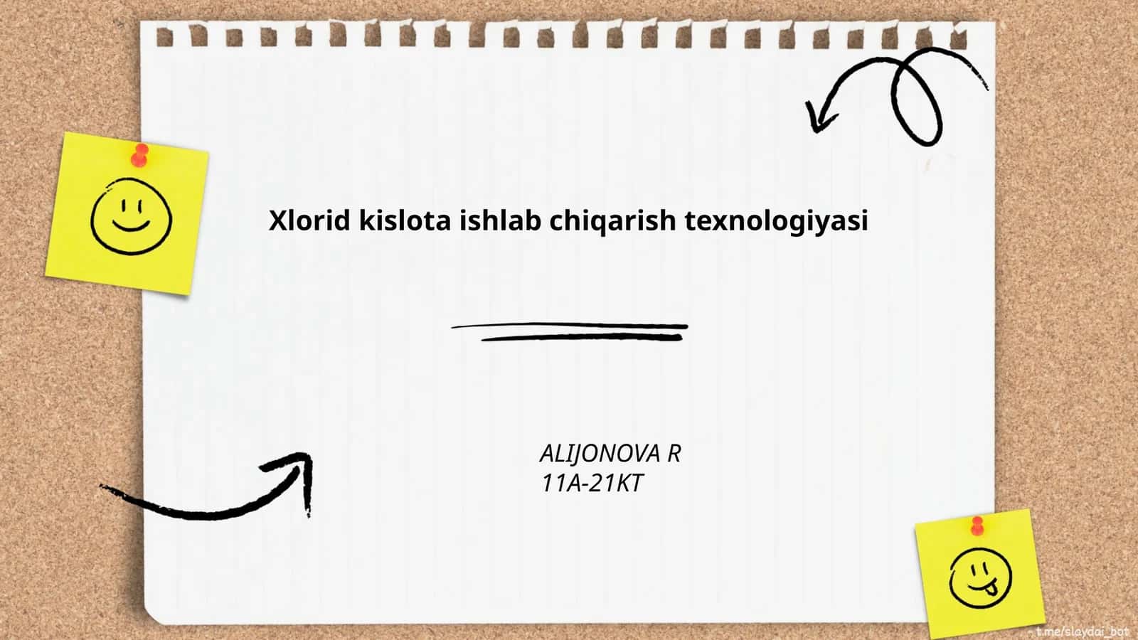 Xlorid kislota ishlab chiqarish texnologiyasi