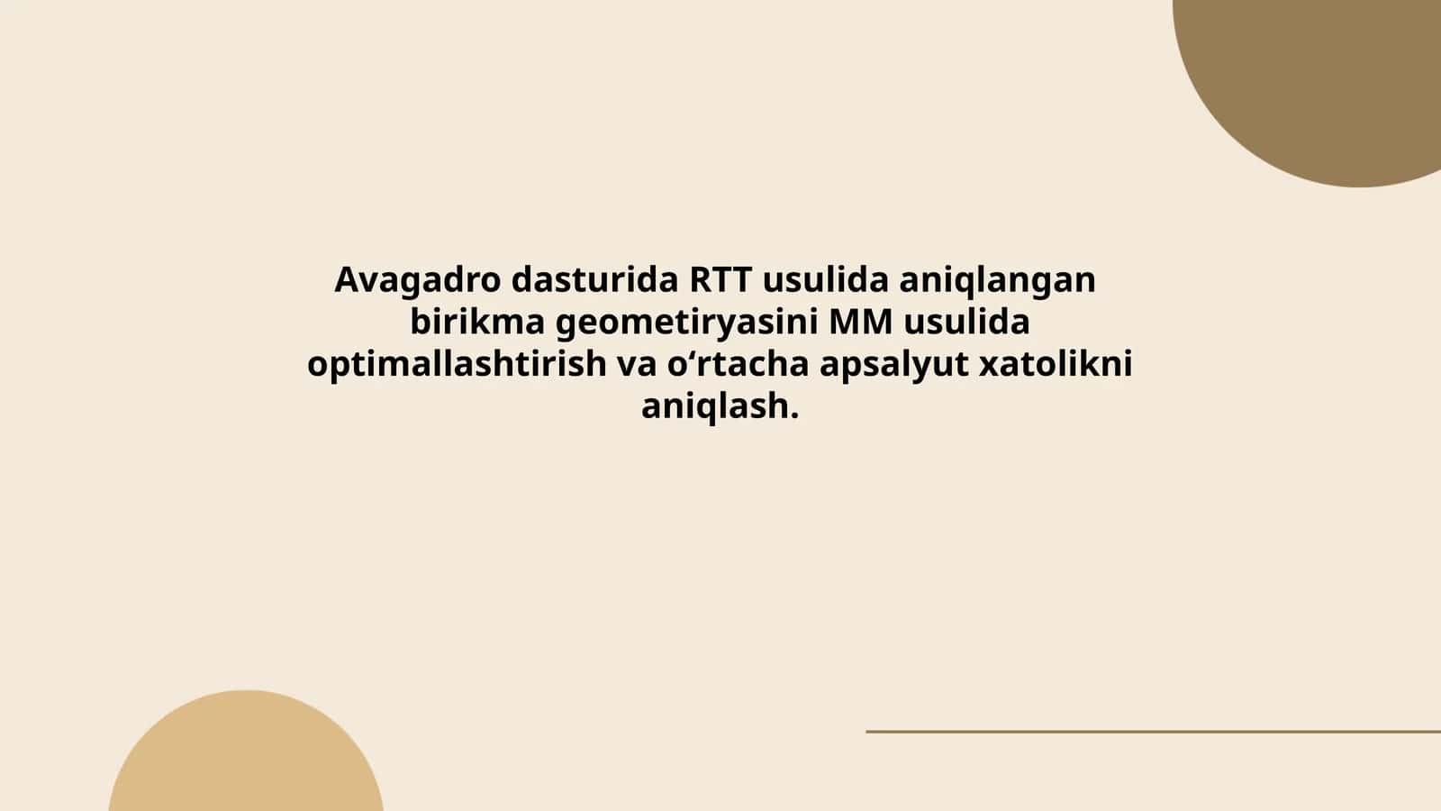 Avogadro dasturi funksiyalari