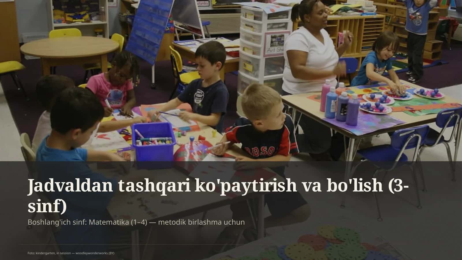 Jadvaldan tashqari ko'paytirish va bo'lish (3-sinf)