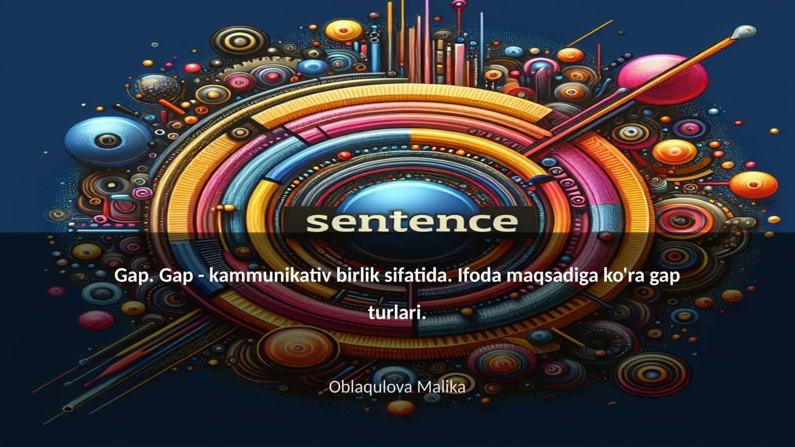 Gap. Gap - kammunikativ birlik sifatida. Ifoda maqsadiga ko'ra gap turlari