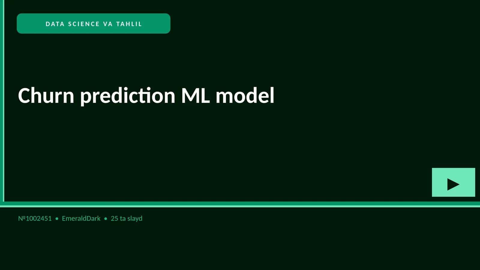 Churn prediction ML model