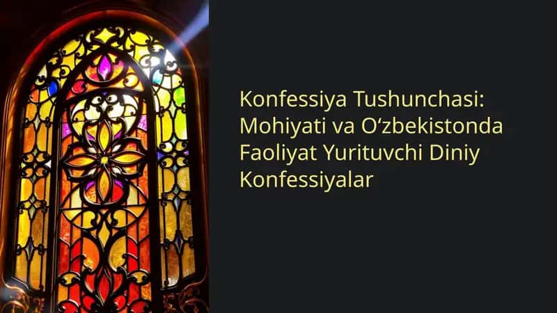 Konfessiya Tushunchasi va Uning Tarixiy Rivojlanishi