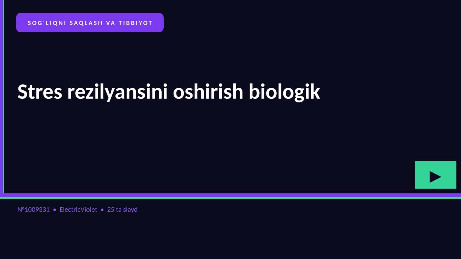 Stres rezilyansini oshirish biologik