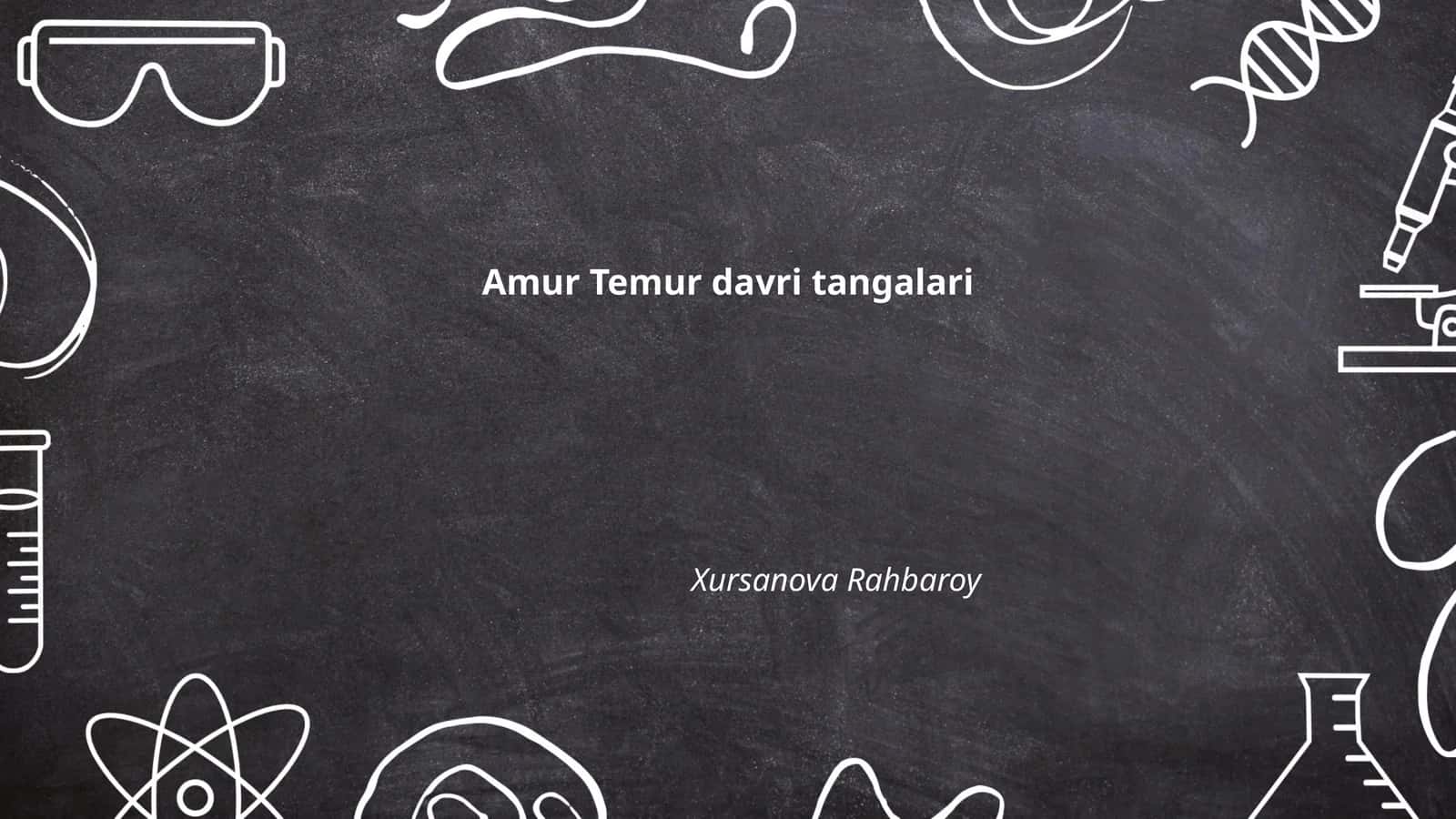 Amur Temur davri tangalari