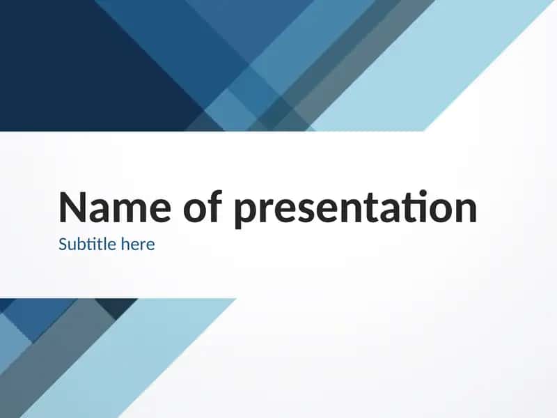 Name of presentation