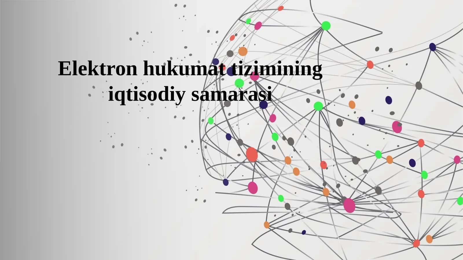 Elektron hukumat tizimining iqtisodiy samarasi