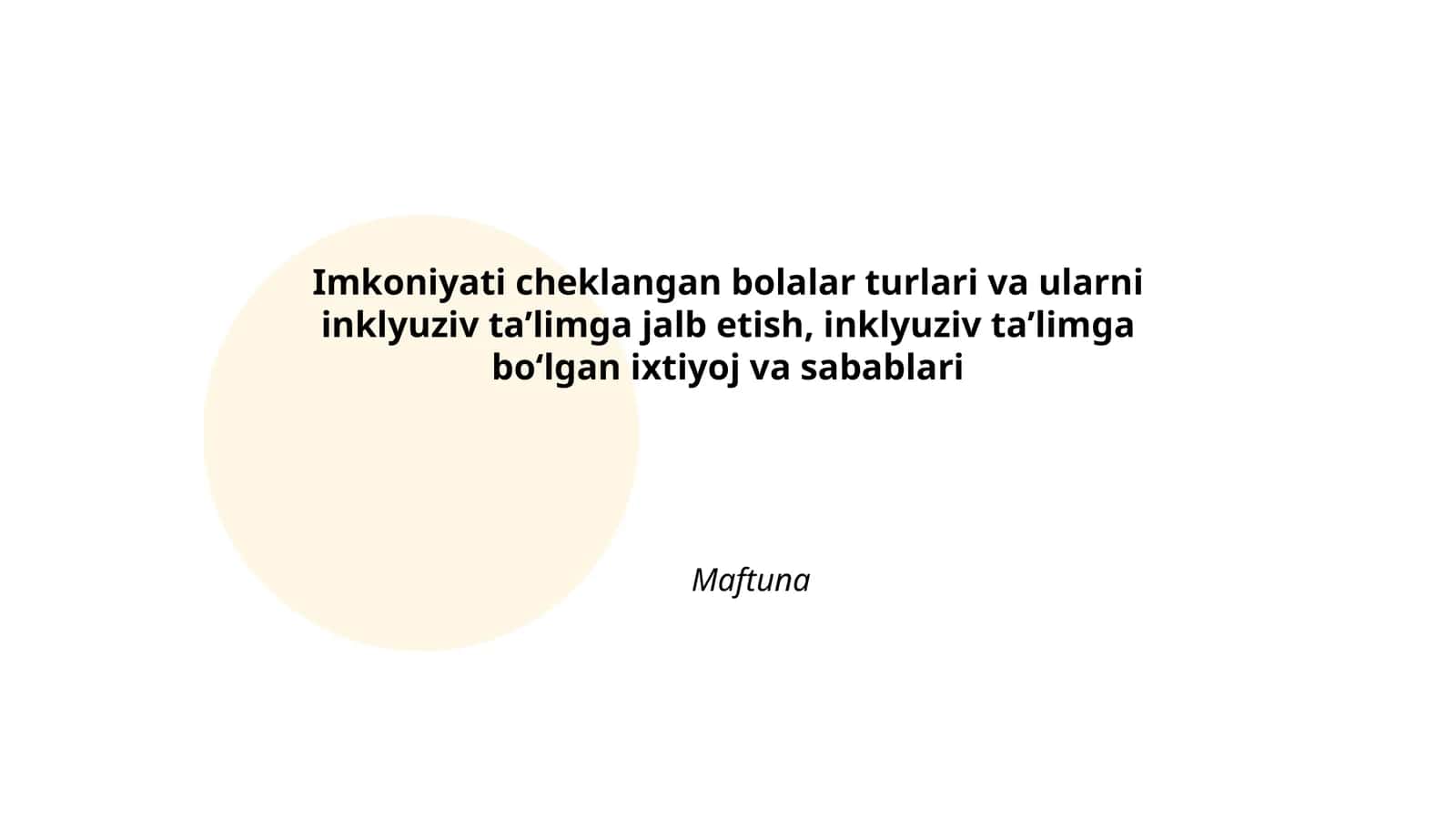 Imkoniyati cheklangan bolalar turlari 1