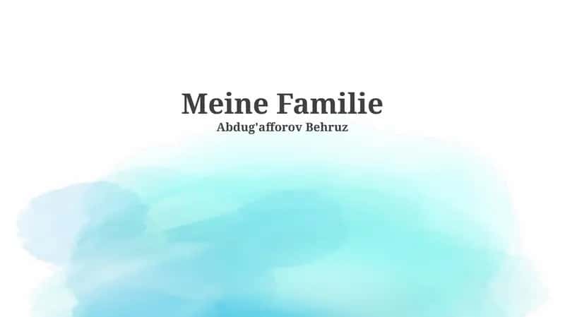 Meine Familie
