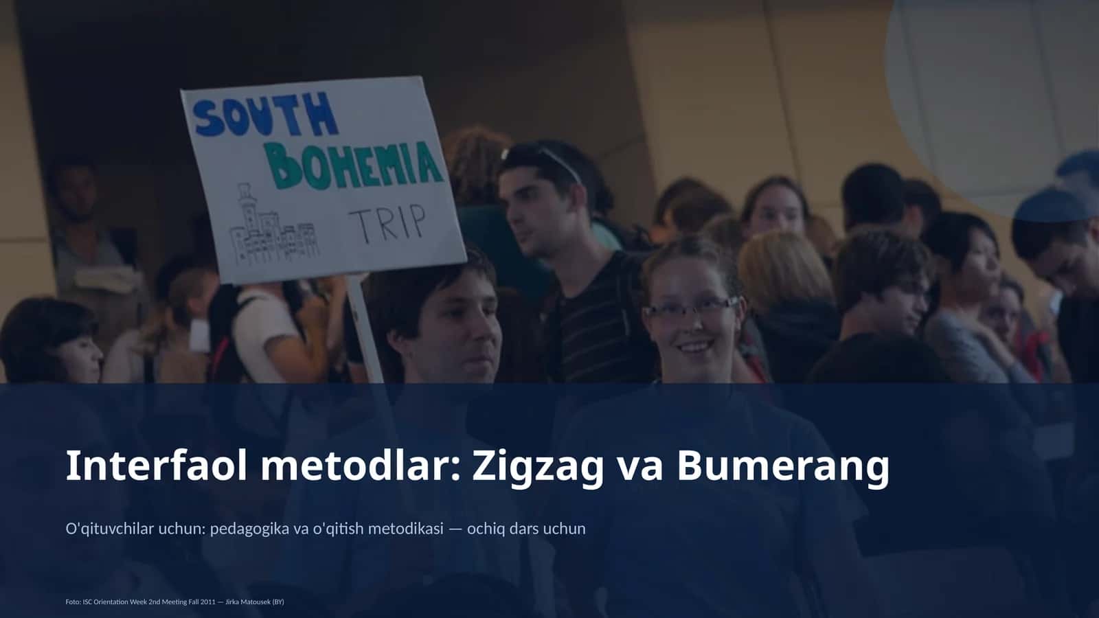Interfaol metodlar: Zigzag va Bumerang